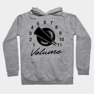 Volume Knob 11 - Vintage Guitar Music Lover Funny Rock Tee Hoodie